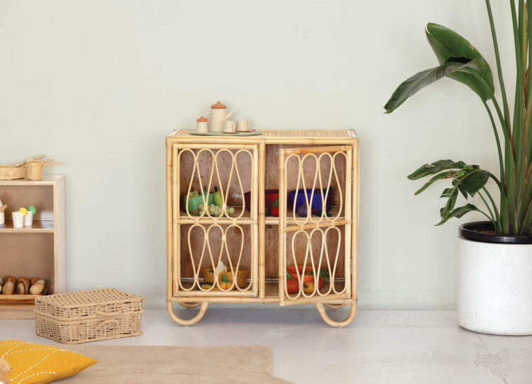 Rattan Storage Cabinet