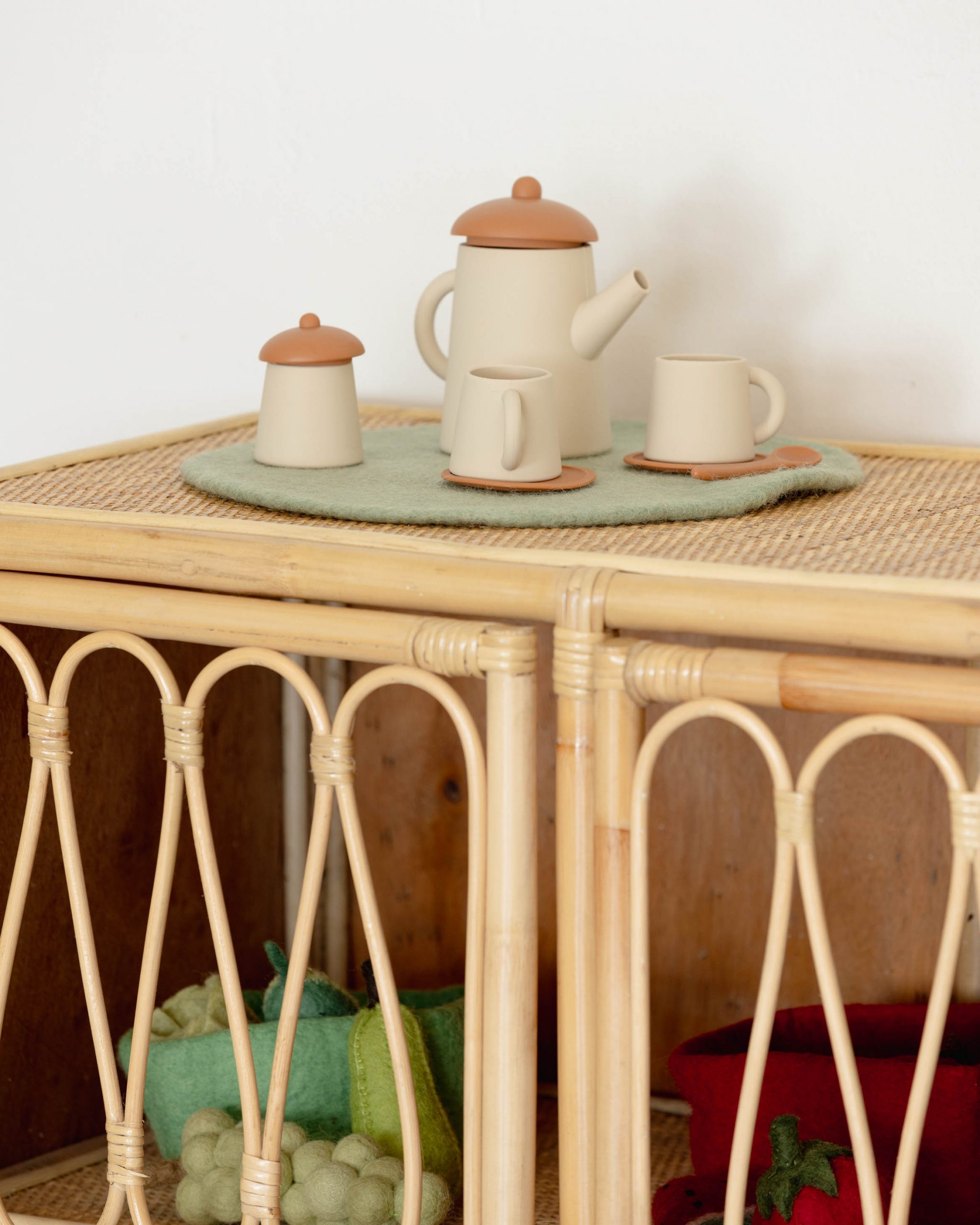 Kids' Silicone Stacking Tea Pot Set | Preschool Equipment Australia