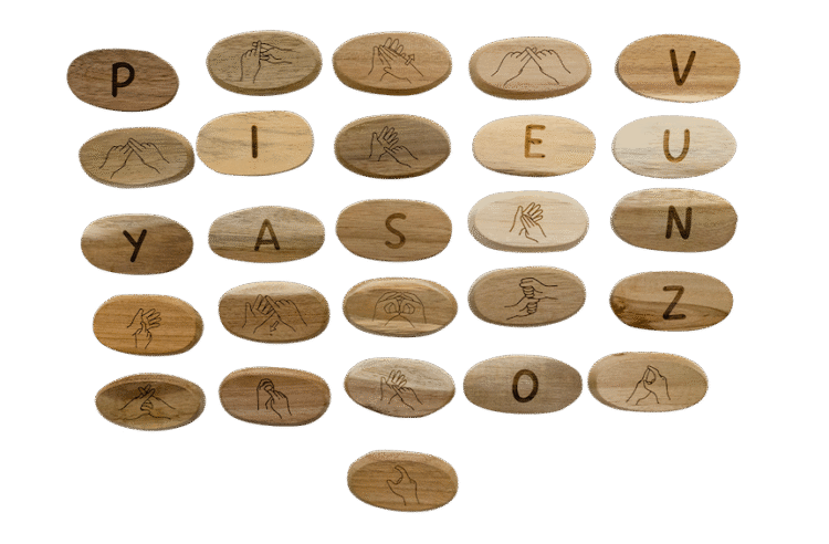 Sign Language Stones 26pc