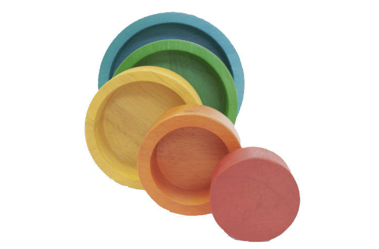 Natural Coloured Nesting & Stacking Bowls
