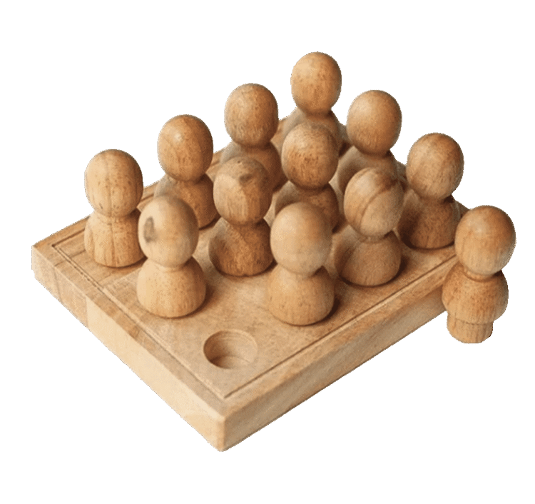 Wooden People Set Natural
