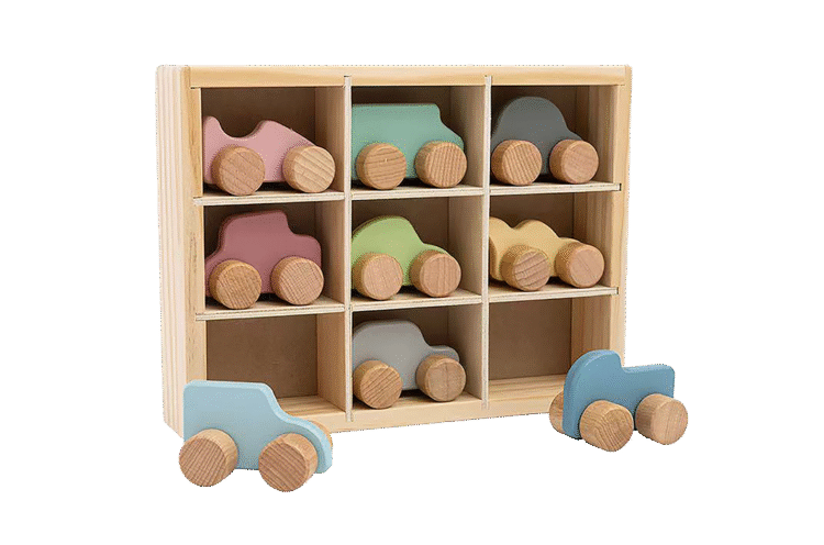 Wooden Mini Car Set