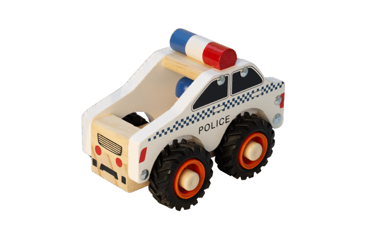Wooden Police Car
