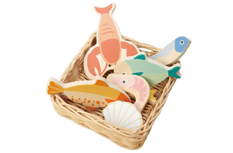Wooden Seafood Basket