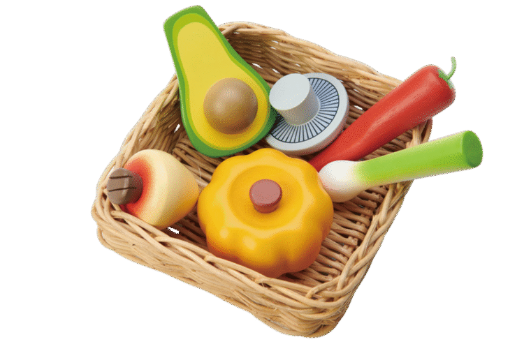 Wooden Veggie Basket