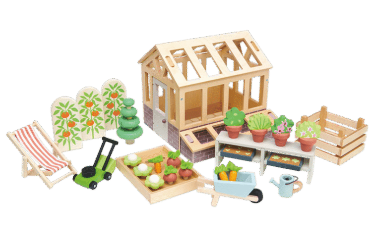 Greenhouse with Garden Set