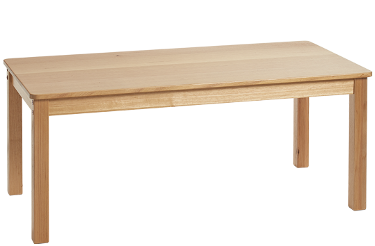Tas Oak Hardwood Rectangle Table 1200×600mm