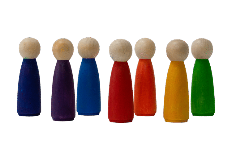 Rainbow People 7pc