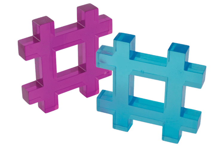 Translucent Hashtag 26pc
