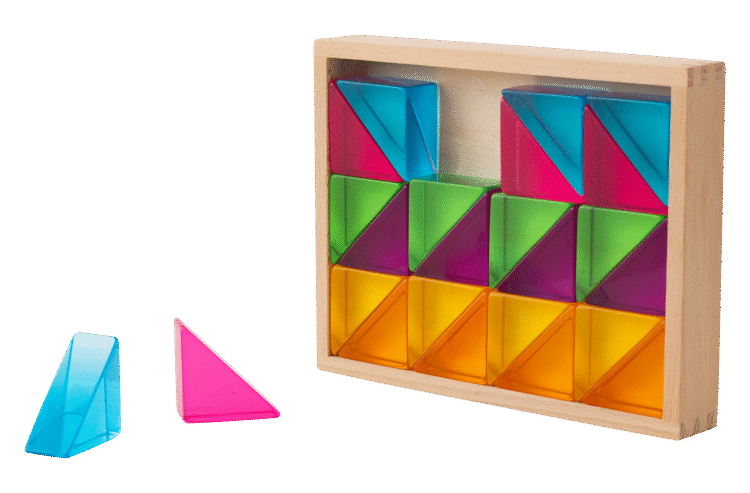 Large Triangles Translucent 24pc