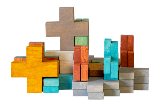 Wooden Plus Set Earth 35pc