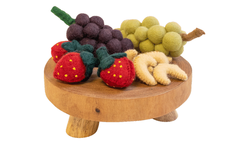 Felt Fruit & Nuts Board 13pc