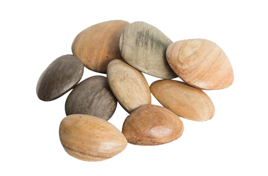 Wood Pebbles 9pc
