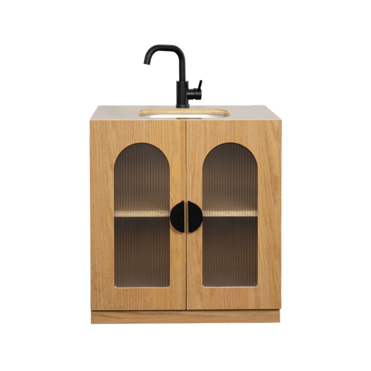 Oak Fluted Sink