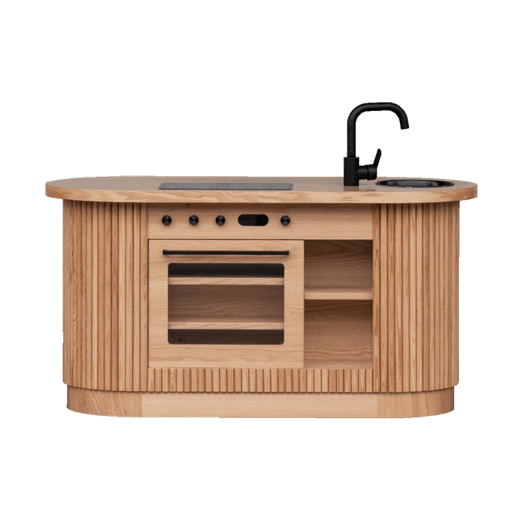 Oak Fluted Oval Kitchen