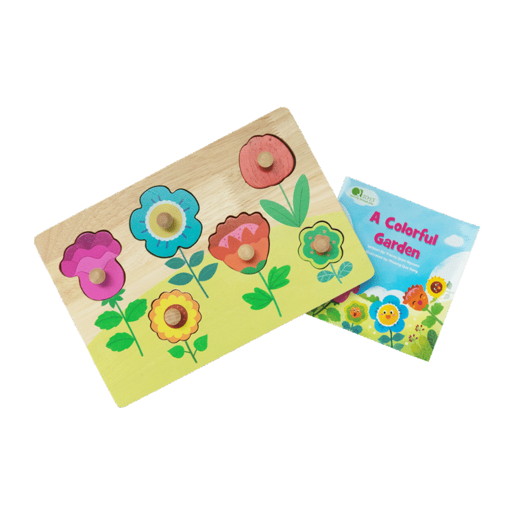 Flower Puzzle & Book Set