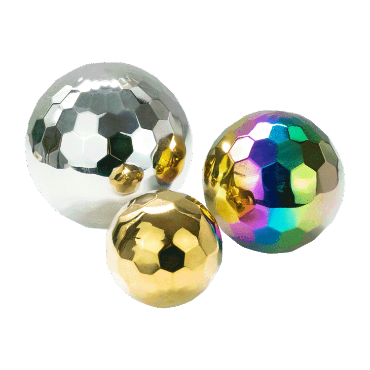 Sensory Steel Mosaic Mystery Balls 3pc