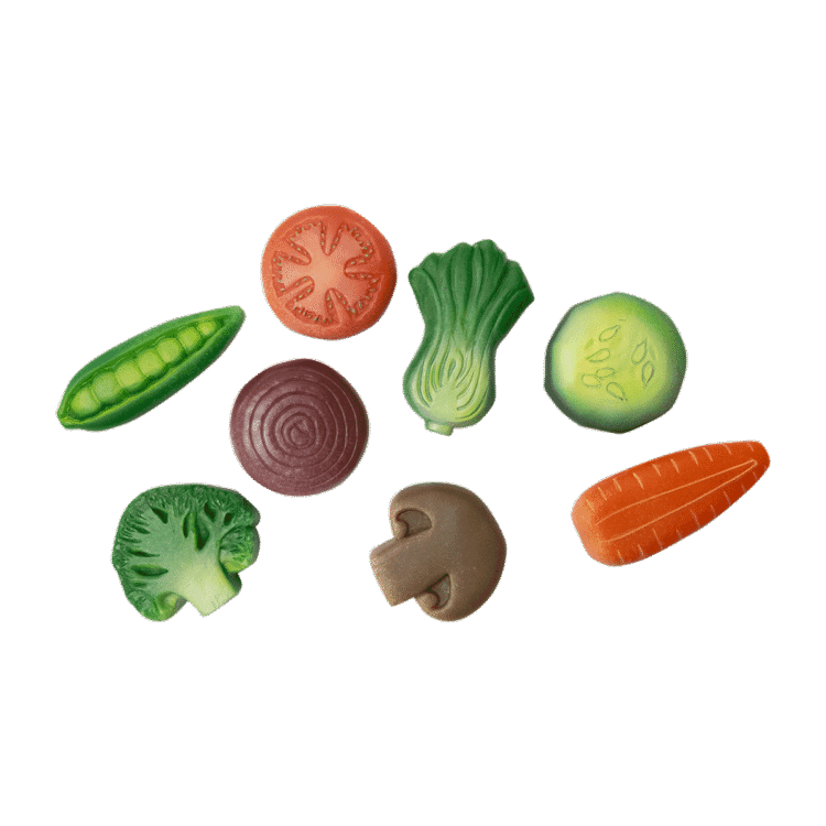 Vegetables - Sensory Stones 8pc