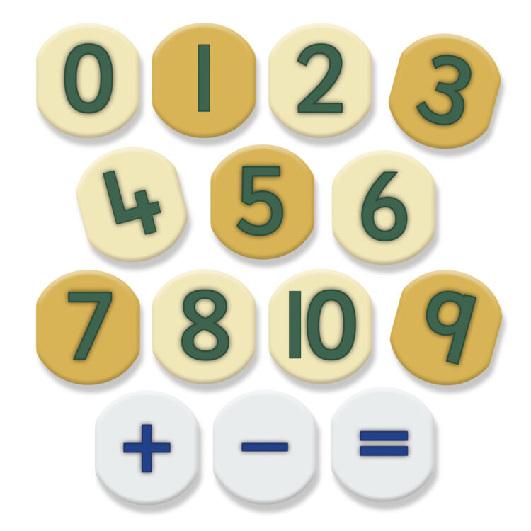 Number Stamping Stones 14pc