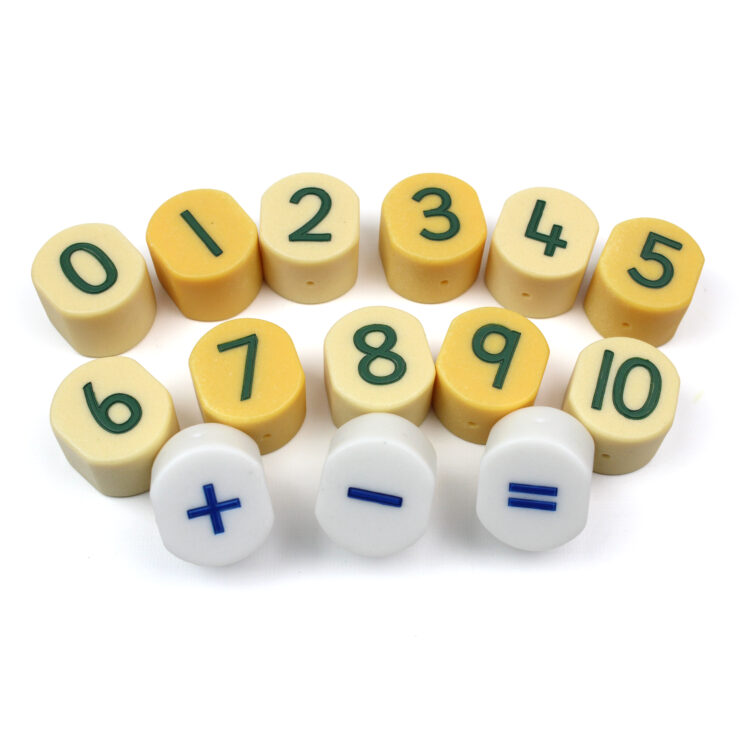 Number Stamping Stones 14pc
