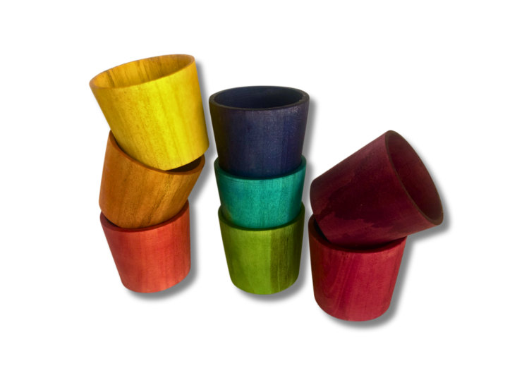Rainbow cups