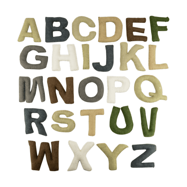 Uppercase Felt Alphabet