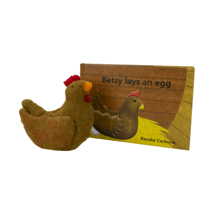 Betsy lays an egg & book