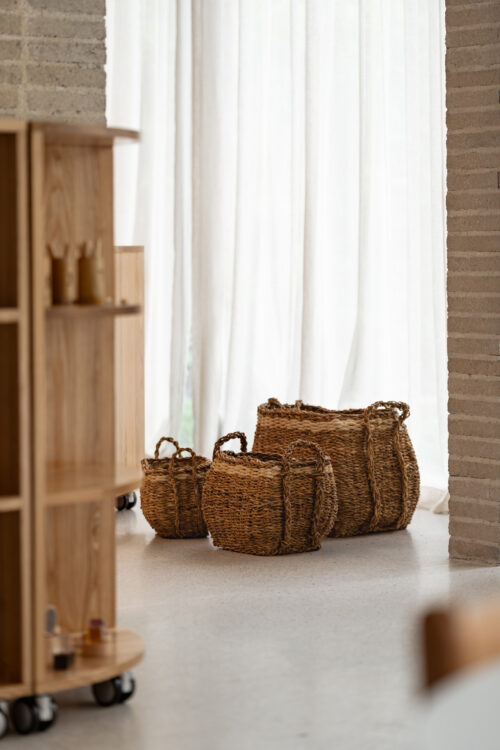 Hogla & Jute Storage Baskets 3pc