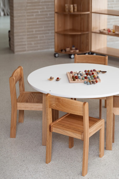 Oak Stacking Chair