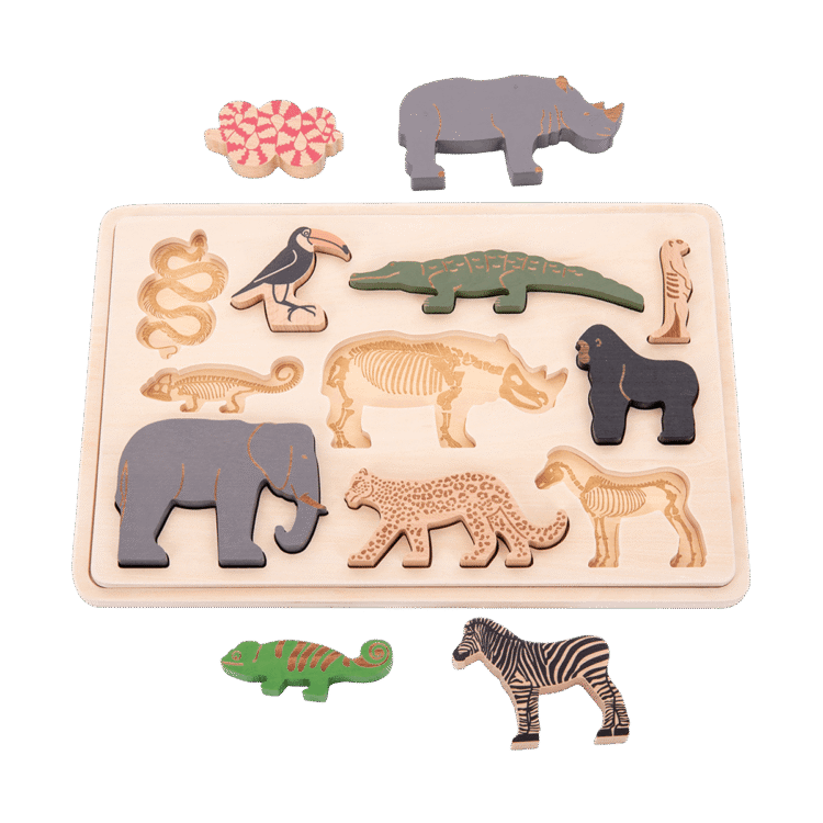 Wooden Safari Animal Puzzle