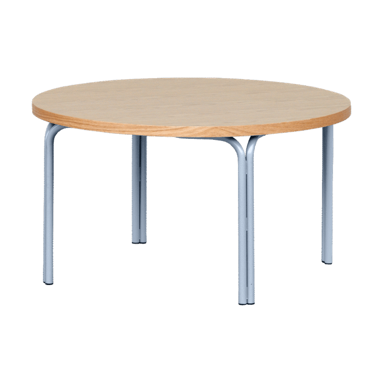 Oak Ottie Round Table - 450mm [2-3 years], Duck Egg Blue