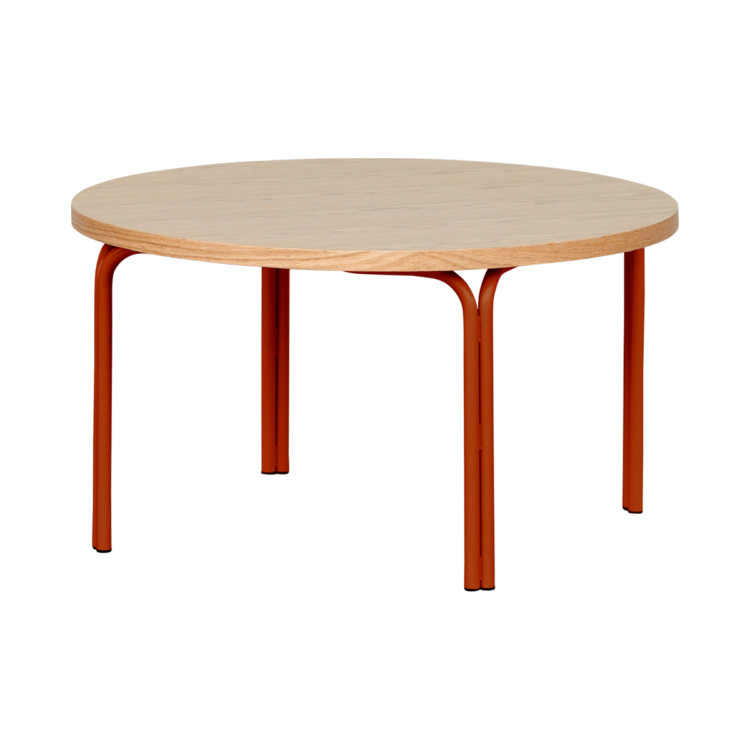 Oak Ottie Round Table - 500mm [3-5 years], Rust