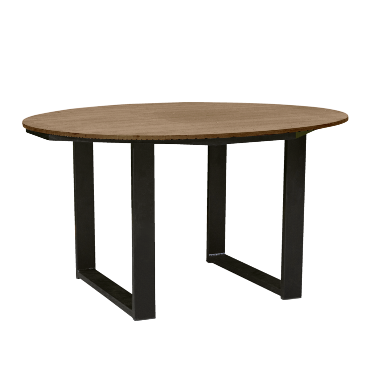 Jarrah U-Frame Round Outdoor Table