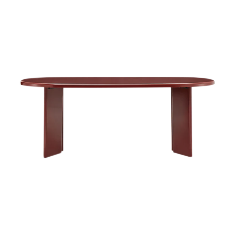 Gloss Dining Table Burgundy