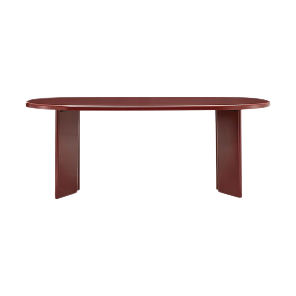 Gloss Dining Table Burgundy