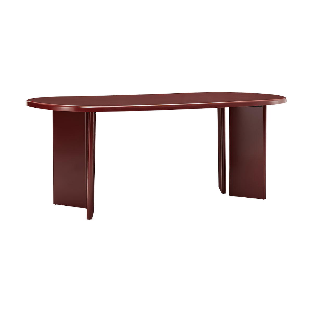 Gloss Dining Table Burgundy