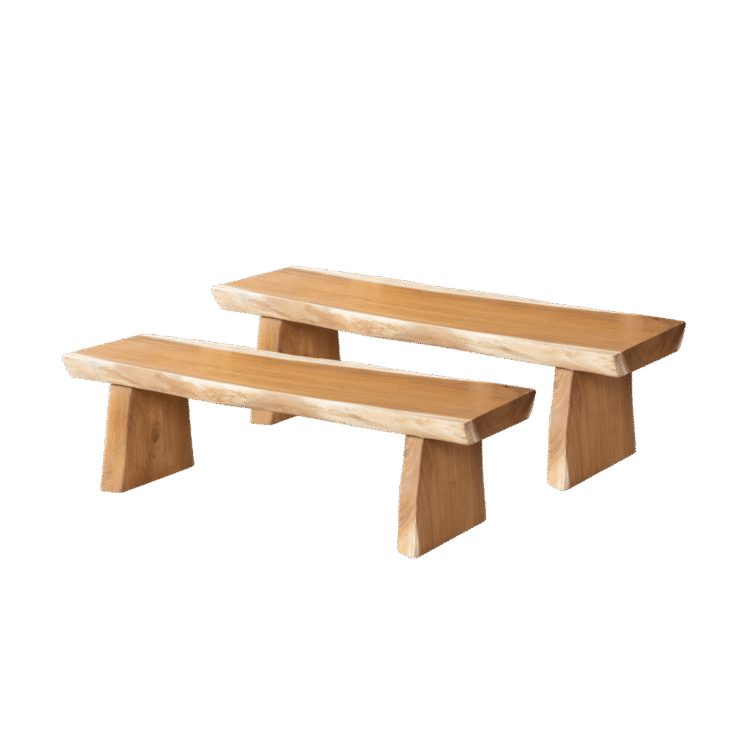 Slab benches set of 2