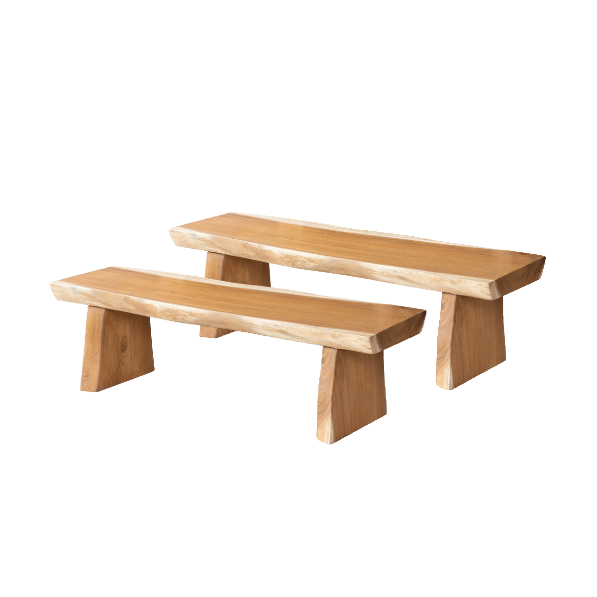 Slab benches set of 2
