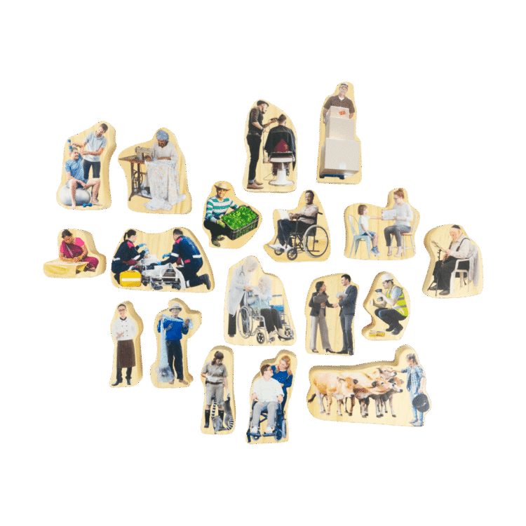 Everyday Heroes Wooden People
