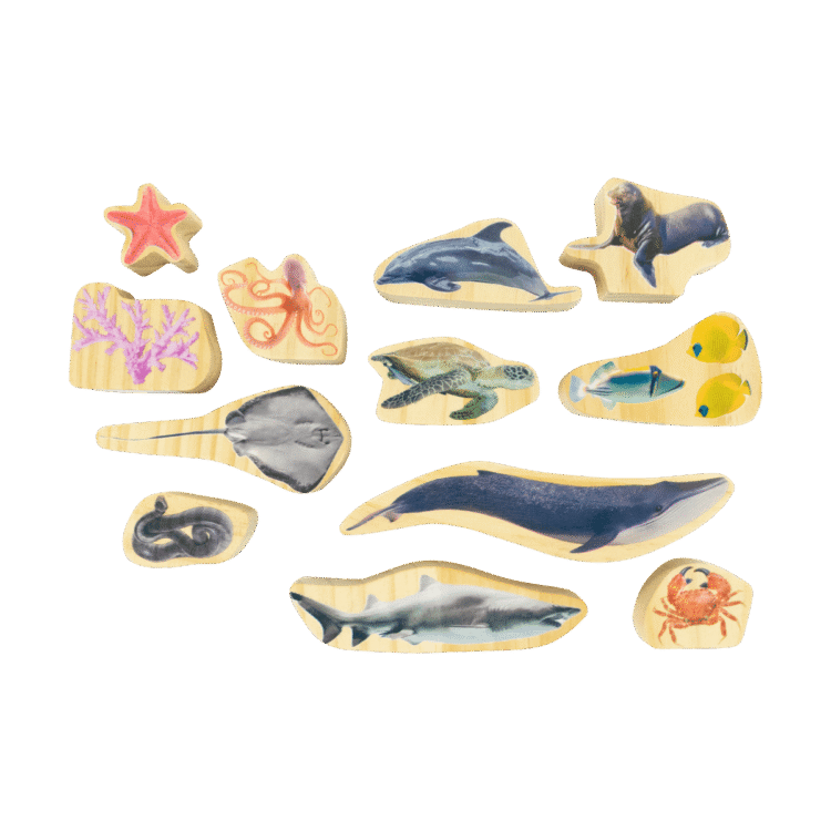 Under The Sea Wooden Ocean Animals
