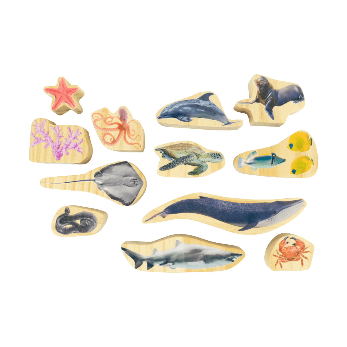 Under The Sea Wooden Ocean Animals