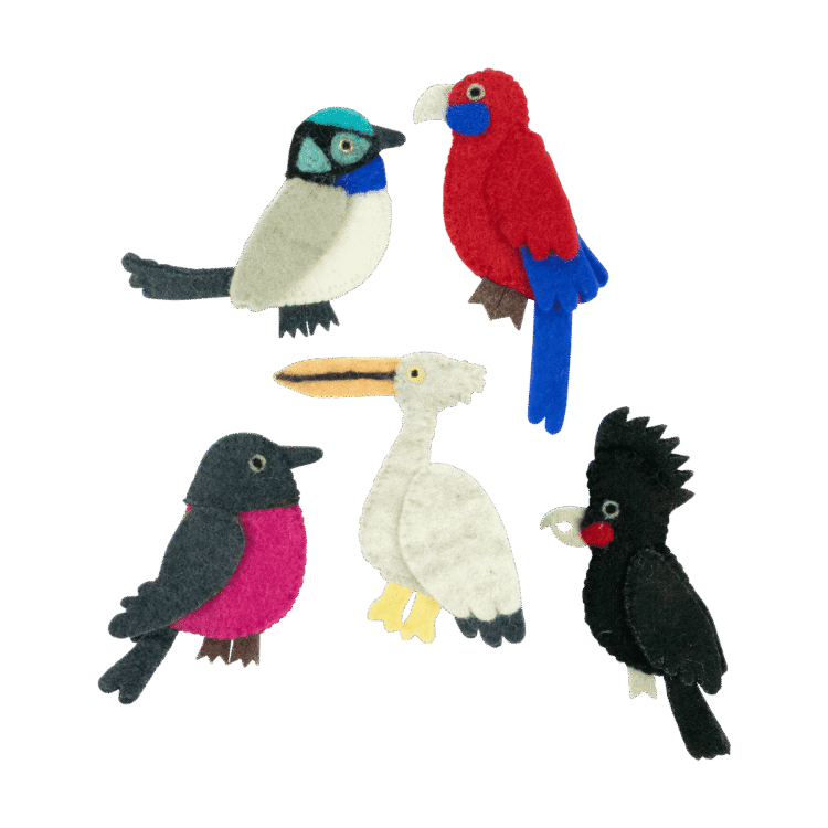 Australian Birds Finger Puppets