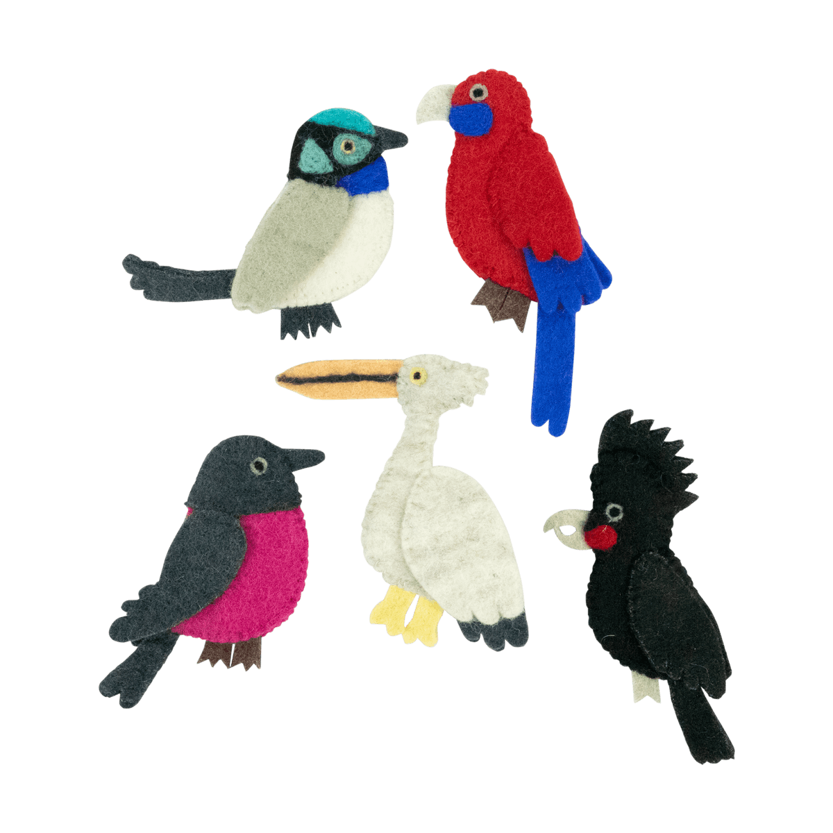 Australian Birds Finger Puppets