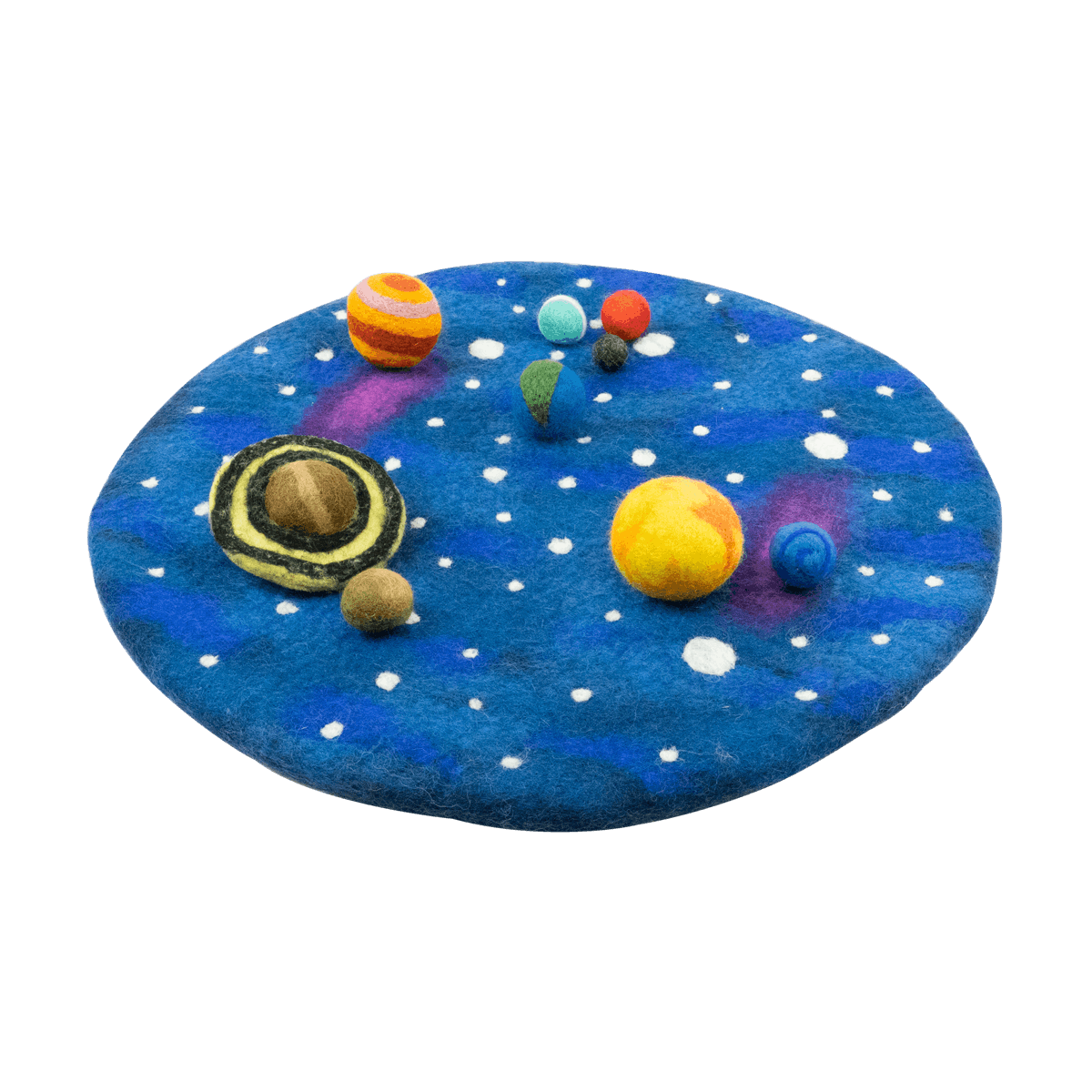 Solar system play mat & felt planets