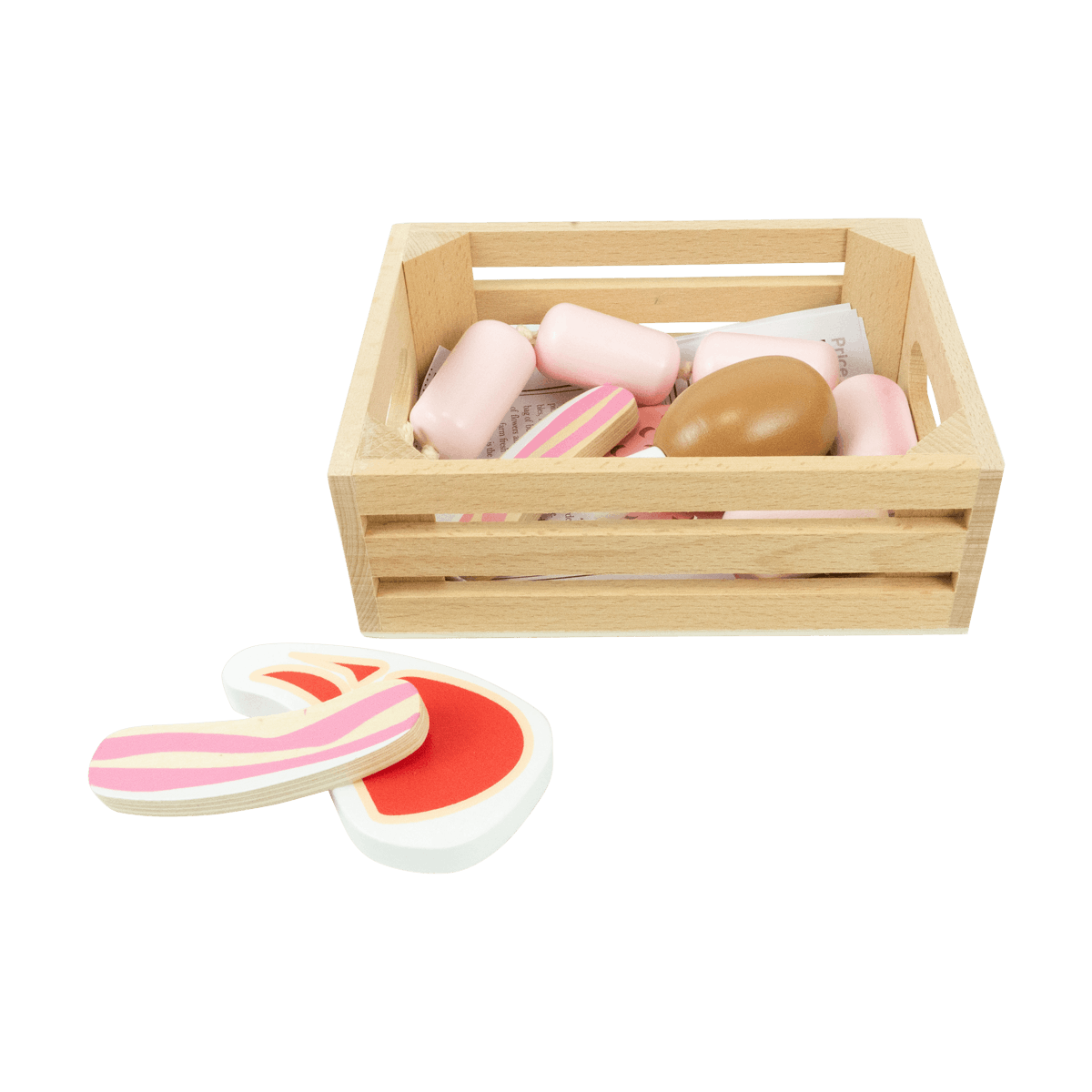 Wooden Butchers Meat Market Crate