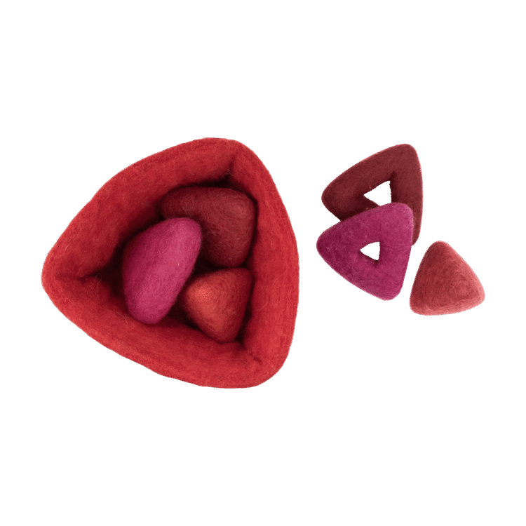 Felt Shape Bowls 4pc