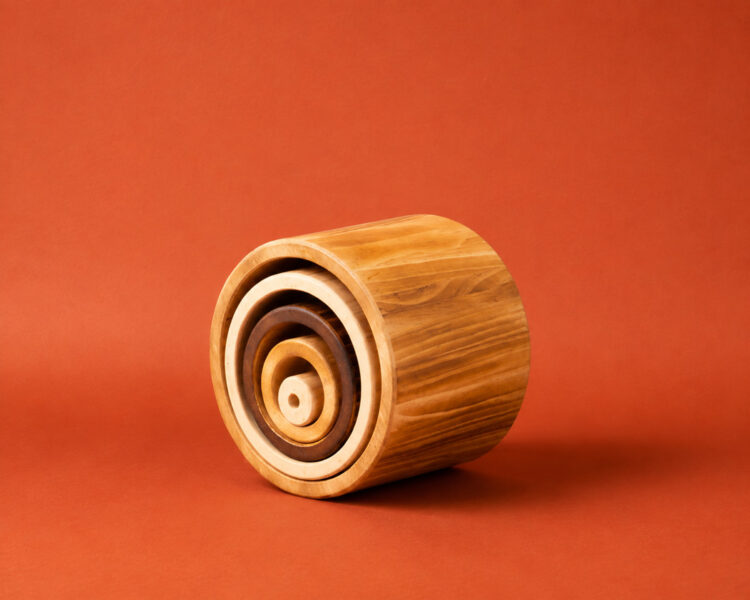 Wooden Nesting Cylinders 5pc