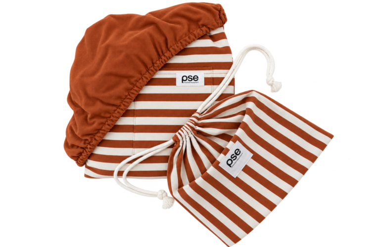 Jersey Cot Sheet Set - Rust