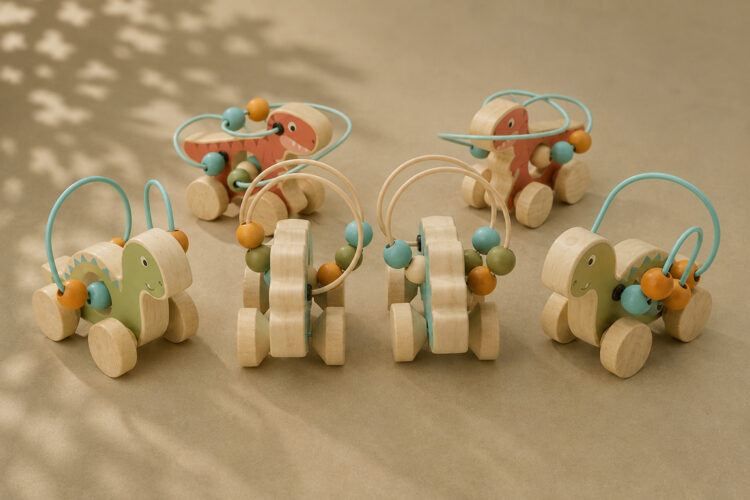 Dinos with Bead Maze 6pc