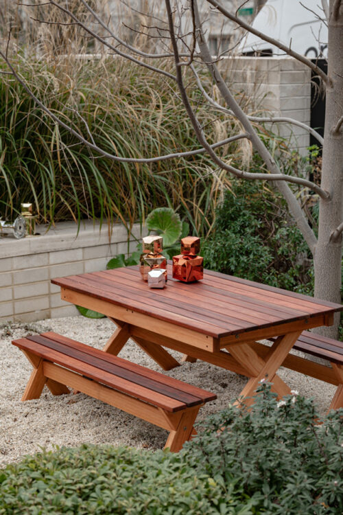 Outdoor X Frame Bench
